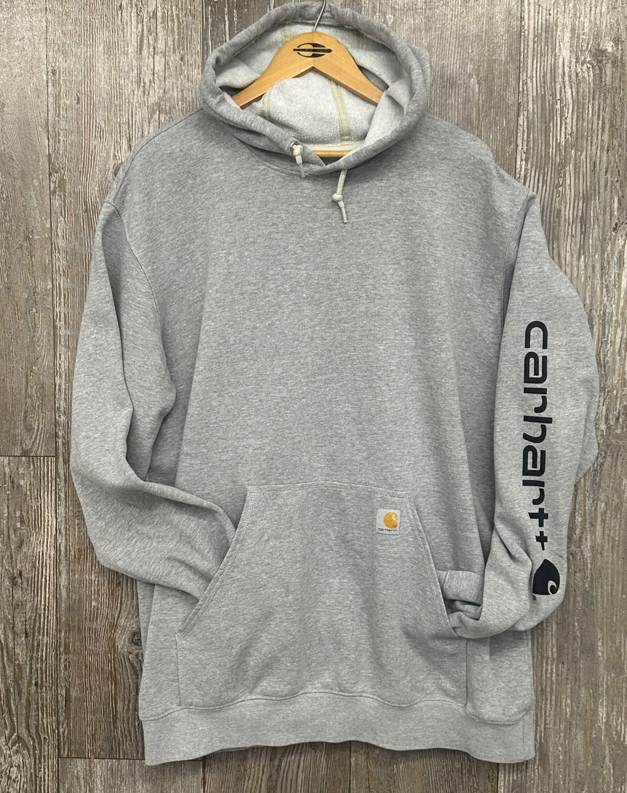 Polerón Carhartt con Capucha - Gris Melange (Talla XL) - Imagen 2